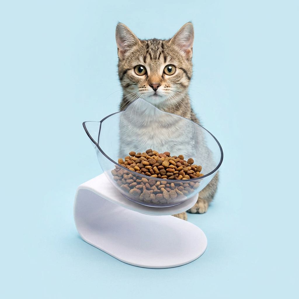 Elevated Kitten Food & Water Bowl
