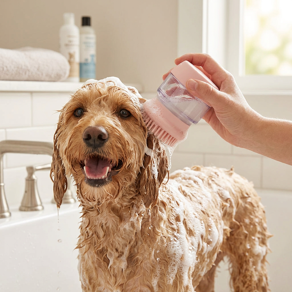 Pet Bath & Massage Grooming Brush