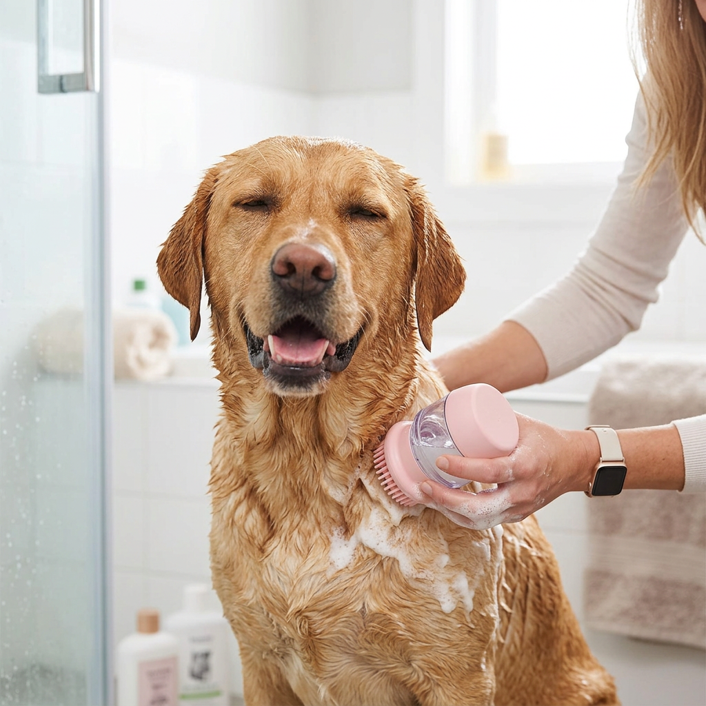 Pet Bath & Massage Grooming Brush