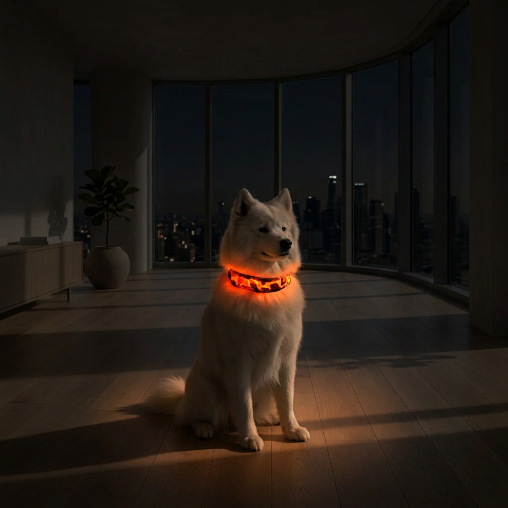 Glow-in-the-Dark Camouflage Dog Collar