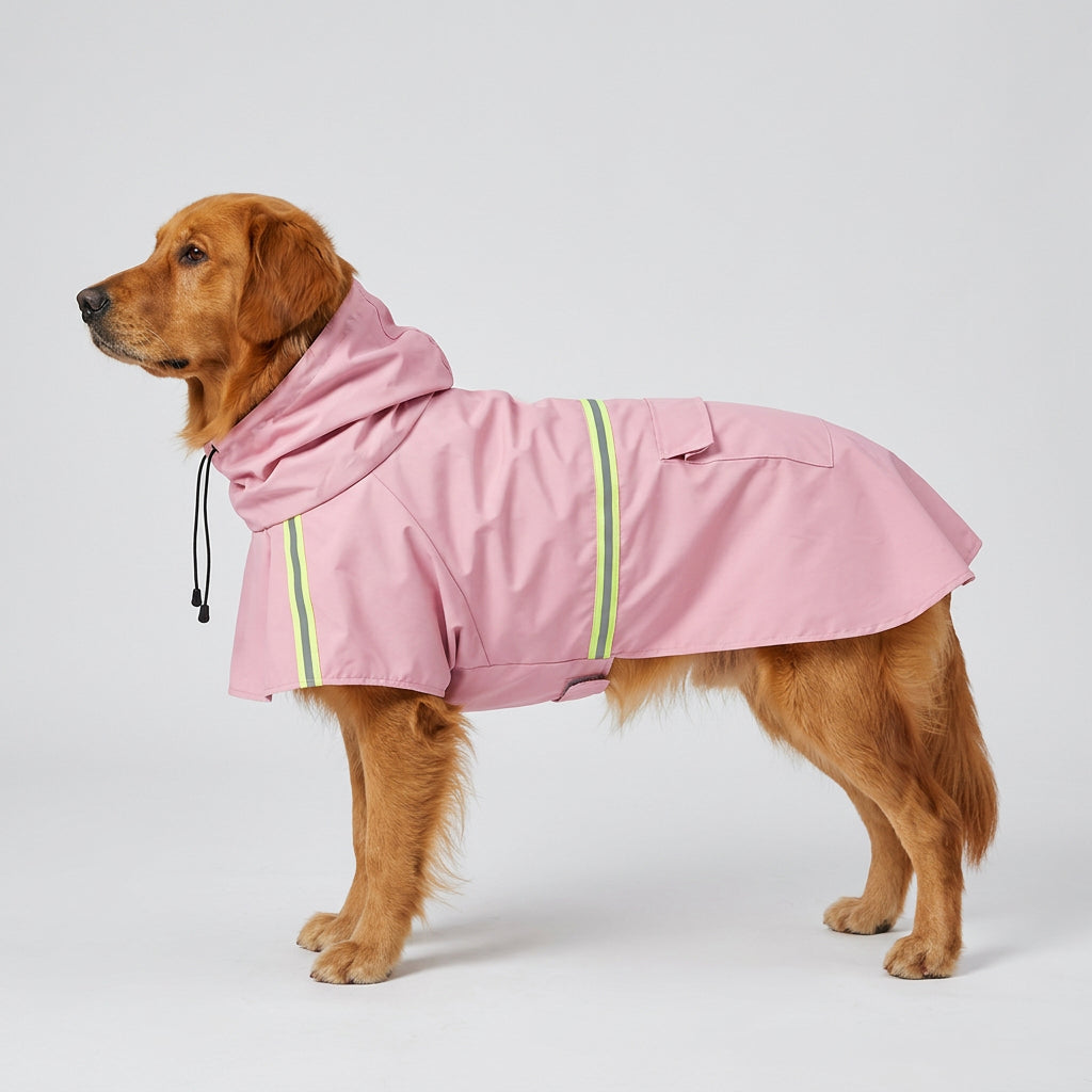 Waterproof Reflective Dog Rain Jacket with Hood