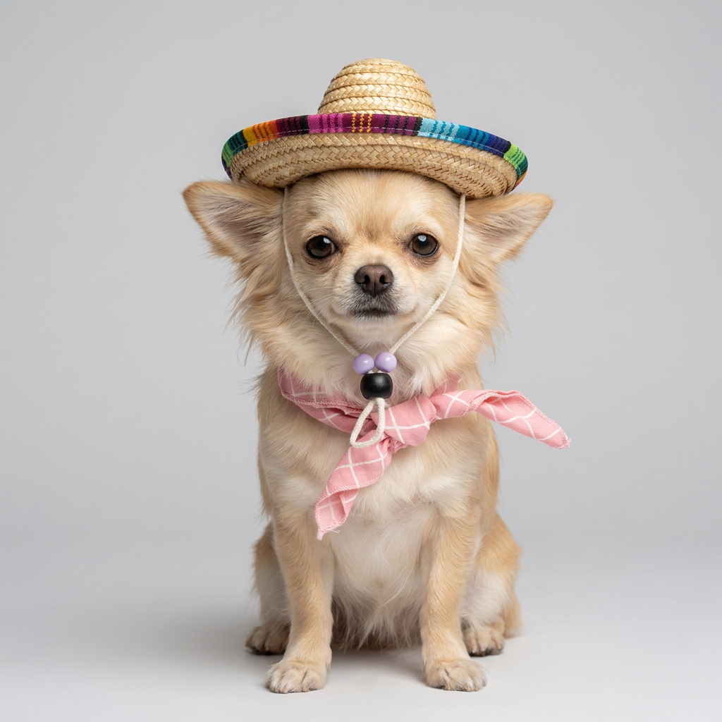 Pet Summer Hat & Bandana Set