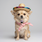 Pet Summer Hat & Bandana Set