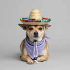 Pet Summer Hat & Bandana Set