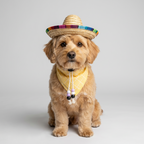 Pet Summer Hat & Bandana Set