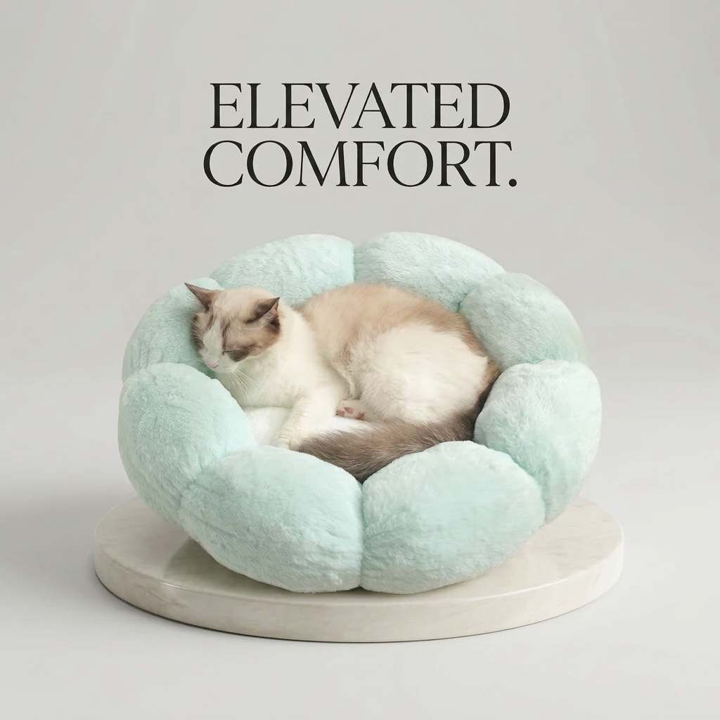 Soft Flower-Shaped Pet Bed Mat