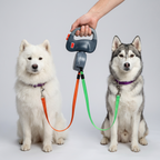 Double Retractable Dog Leash for Two Dogs