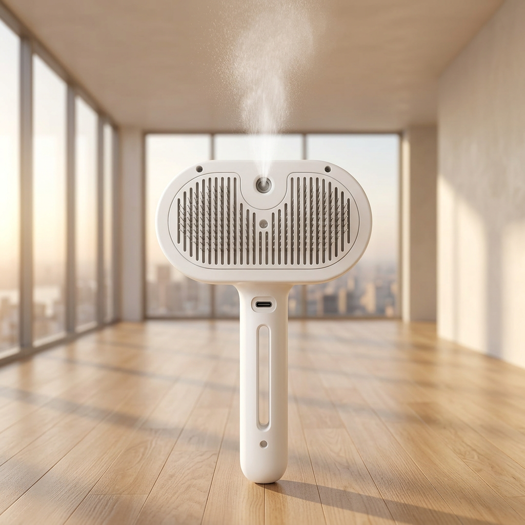 Mist Spray Pet Grooming & Deshedding Brush