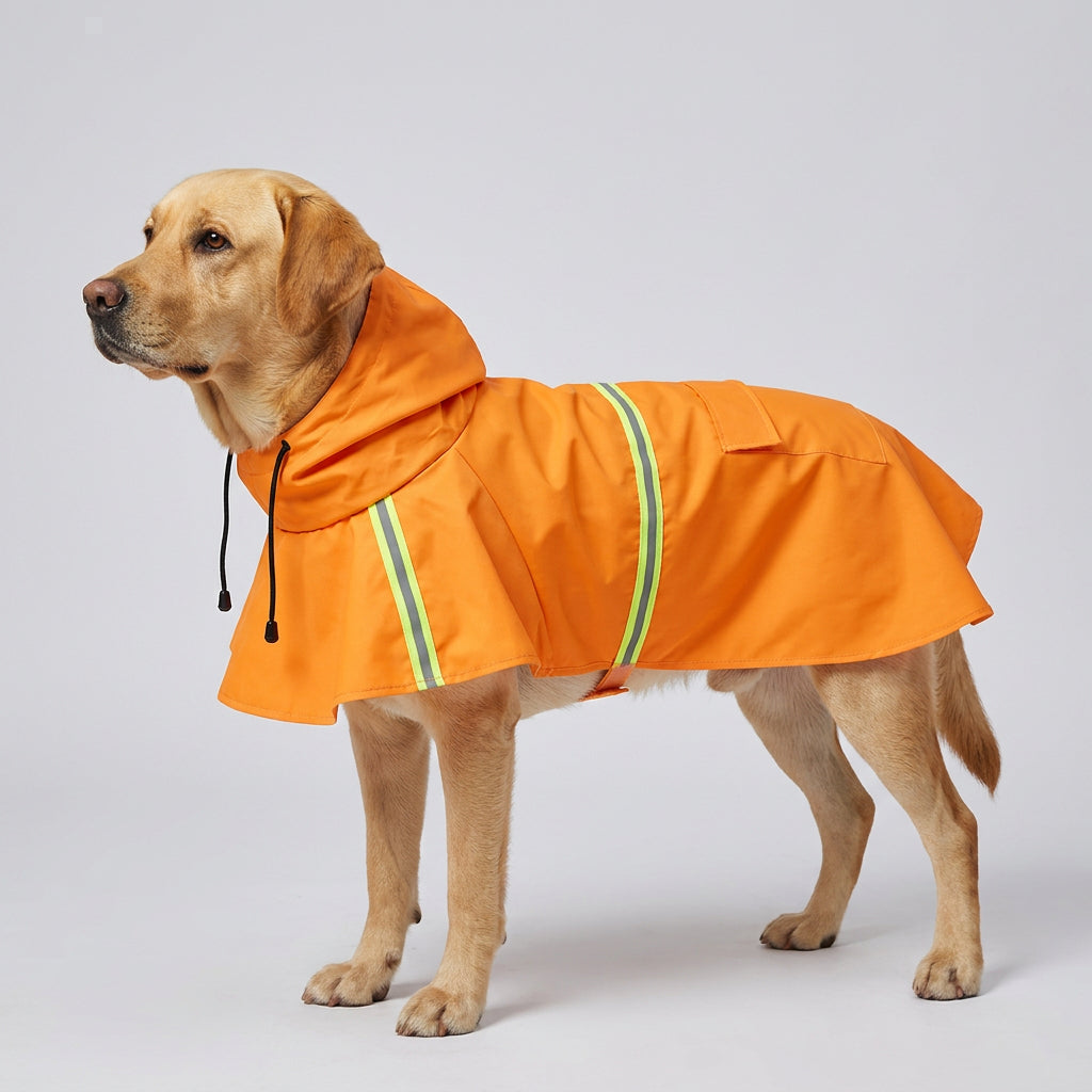 Waterproof Reflective Dog Rain Jacket with Hood