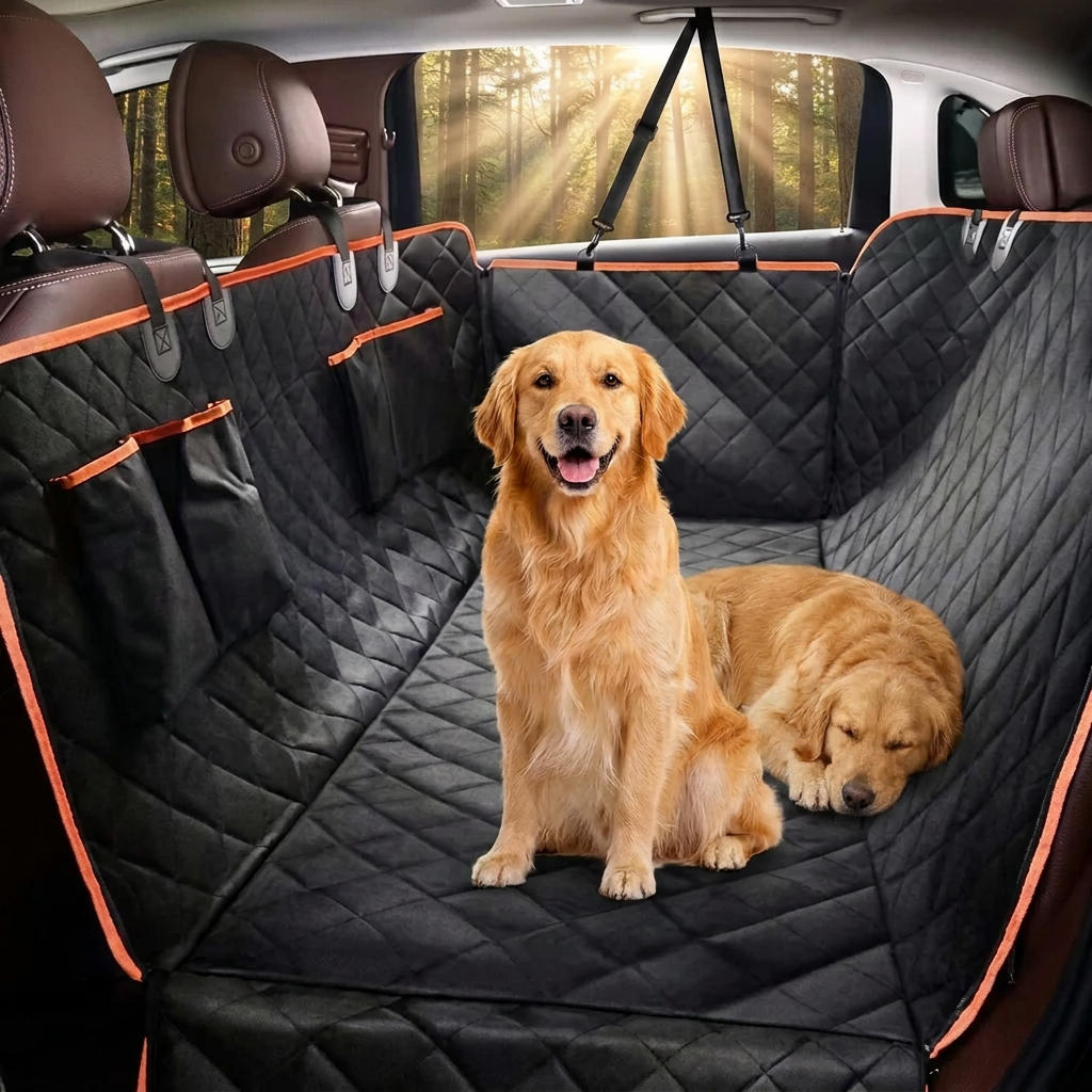 Premium Oxford Cloth Dog Car Seat Cover & Protector