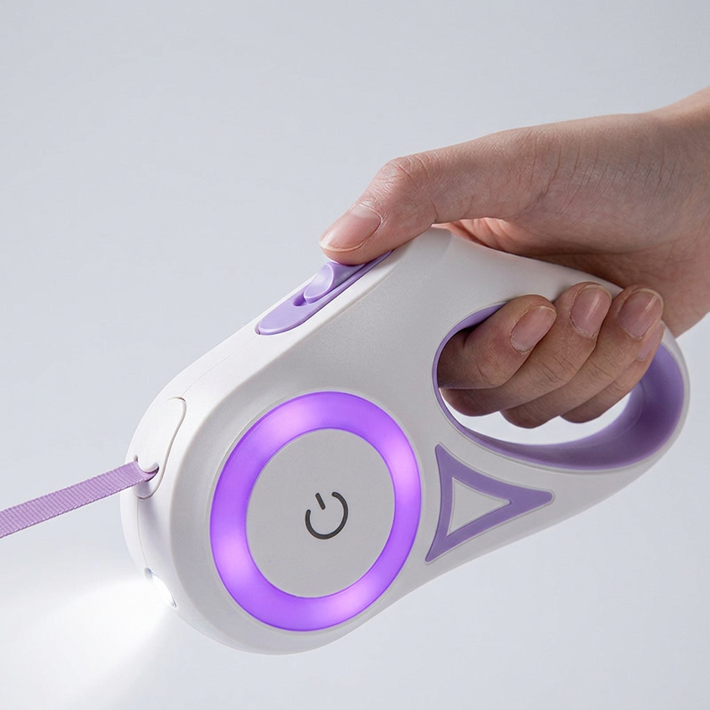 LED Retractable Leash & Collar Set for Dogs