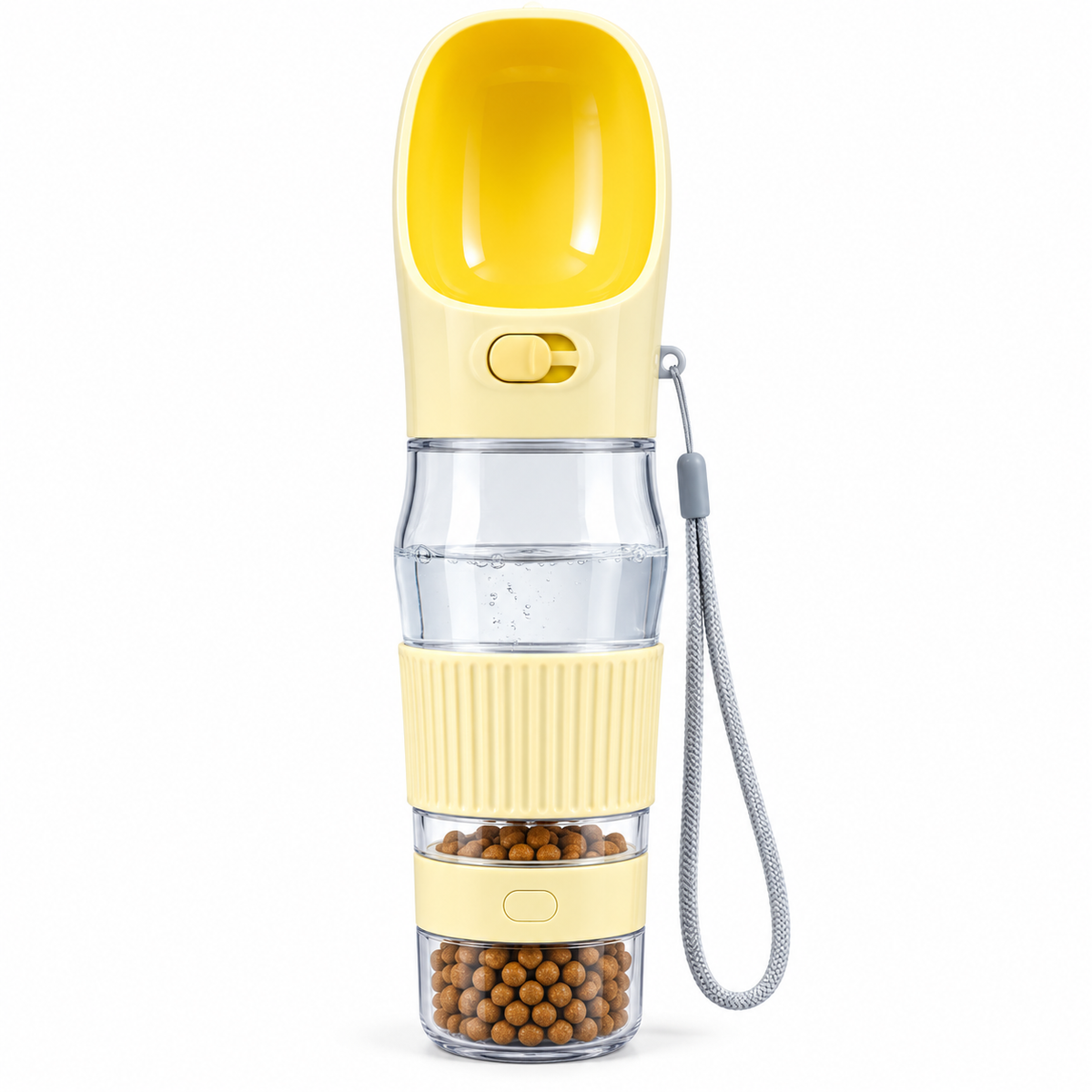 Portable 2-in-1 Dog Water Bottle & Feeder, Leak-Proof Travel Bottle