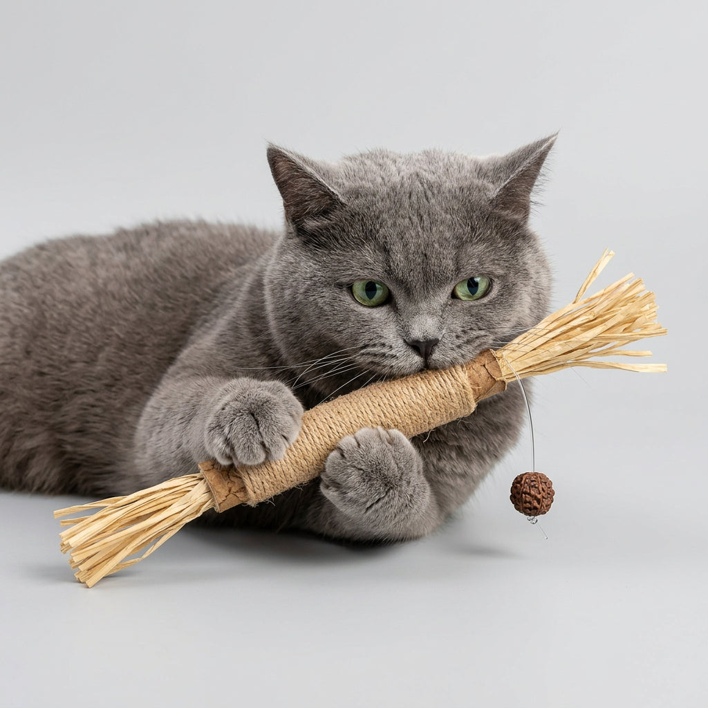 Natural Catnip Raffia Chew Toy for Cats
