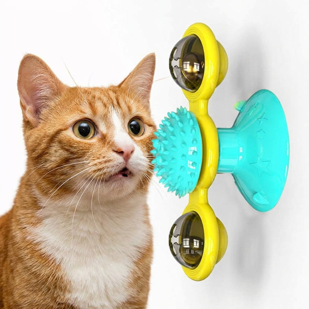 Rotating Cat Scratcher & Interactive Toy