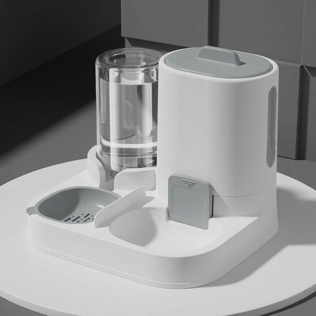 Cordless Automatic Pet Feeder with Anti-Tip Design