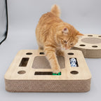 Corrugated Cardboard Cat Scratch Toy & Turntable