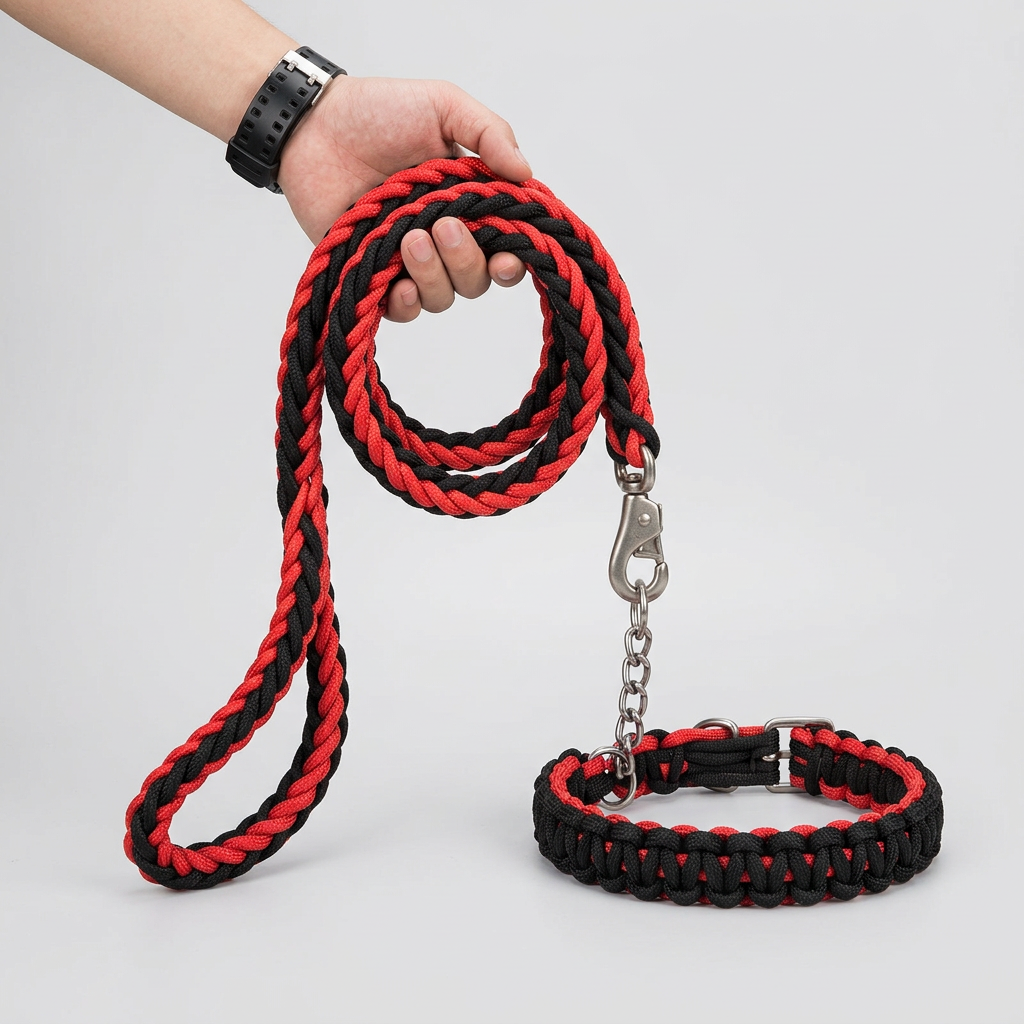 Heavy-Duty Braided Dog Walking Leash