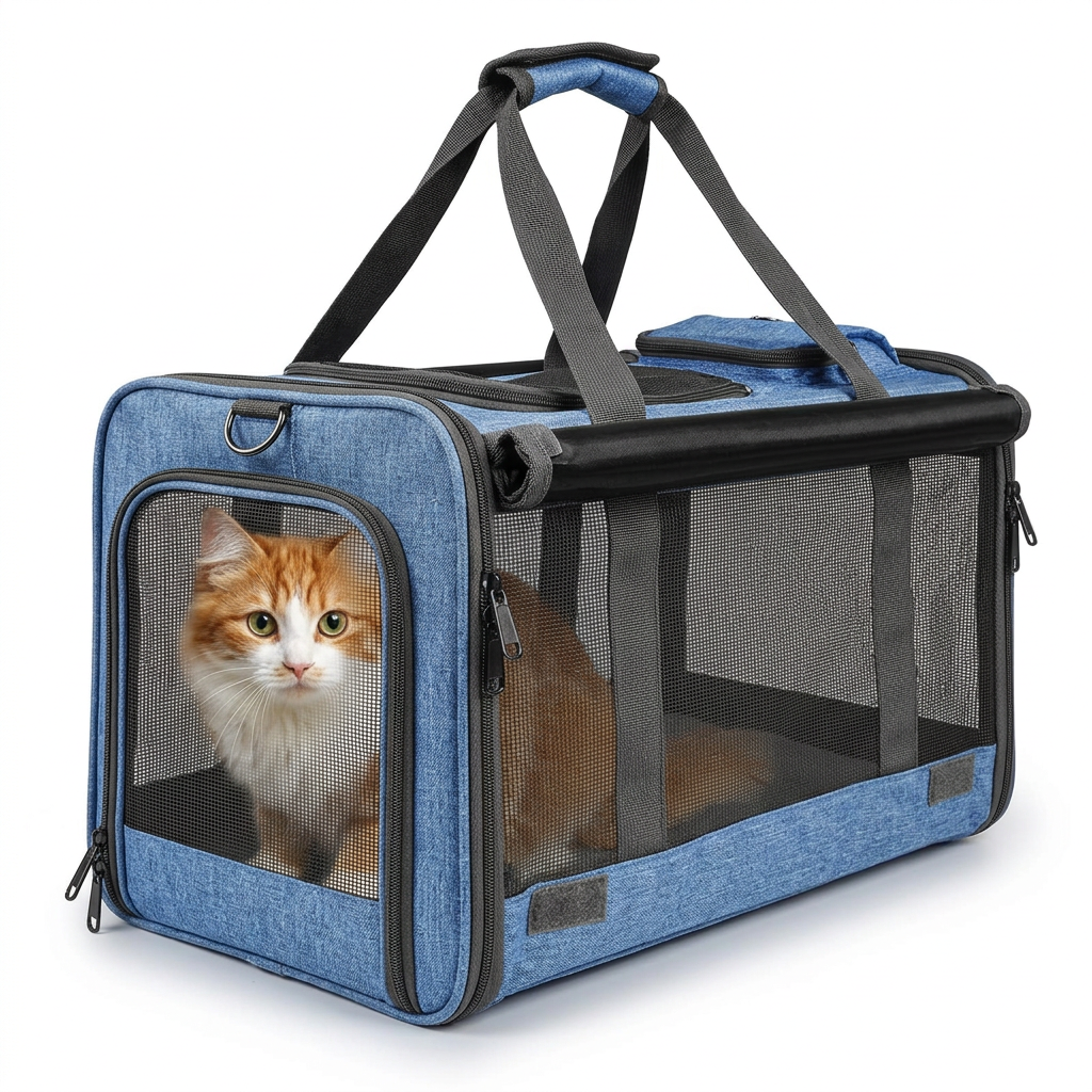 Soft-Sided Pet Carrier for Cats & Small Dogs