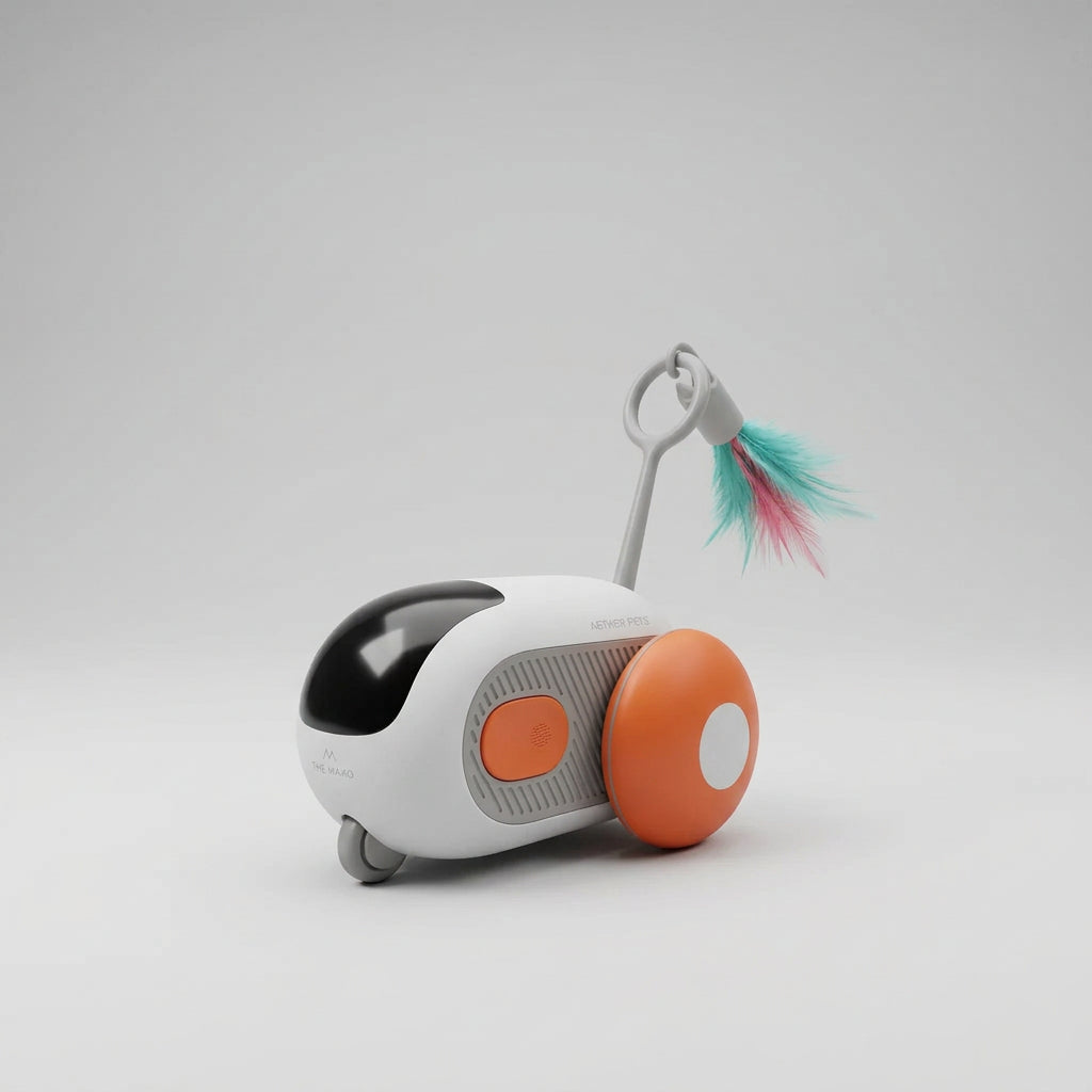 Smart Self-Moving USB Rechargeable Cat Toy Car