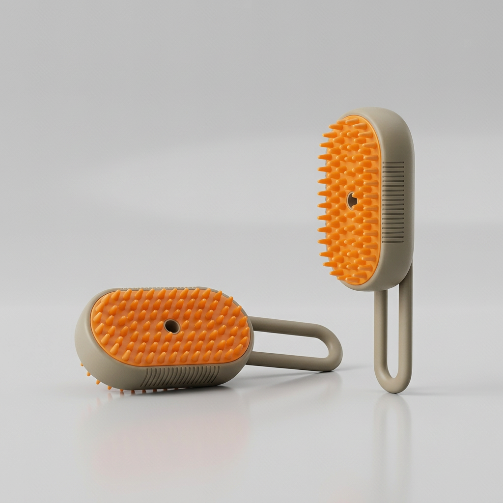 Electric Cat & Dog Steam Brush for Shedding & Massage