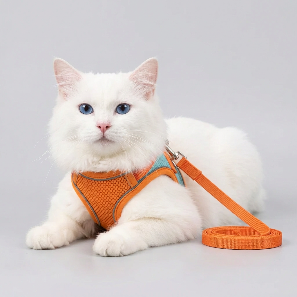 Reflective Escape-Resistant Cat Harness and Leash