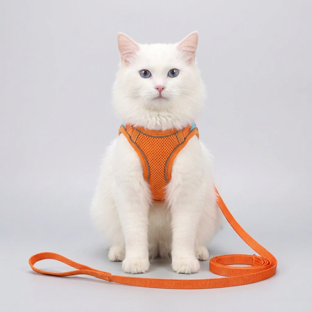 Reflective Escape-Resistant Cat Harness and Leash