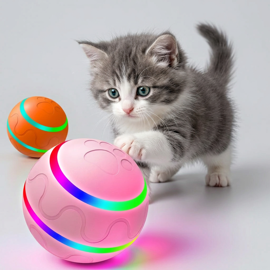 Smart Self-Rolling Interactive Cat Ball