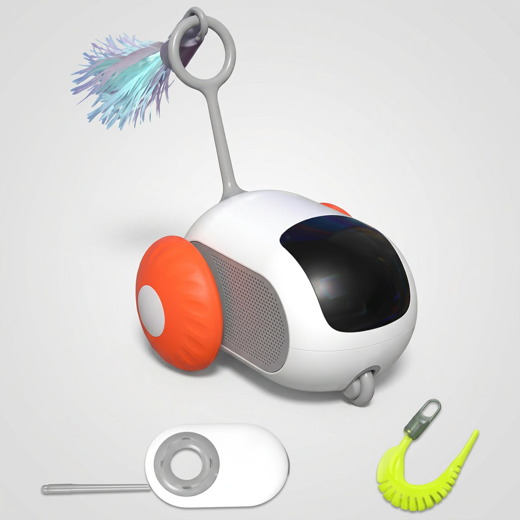 Smart Self-Moving USB Rechargeable Cat Toy Car